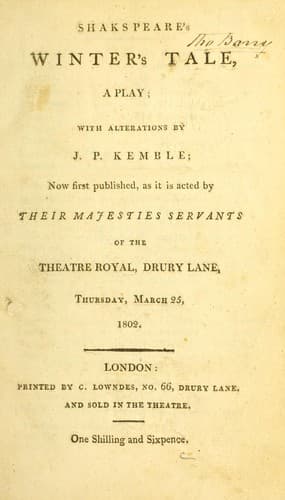 Cover of Winter's Tale