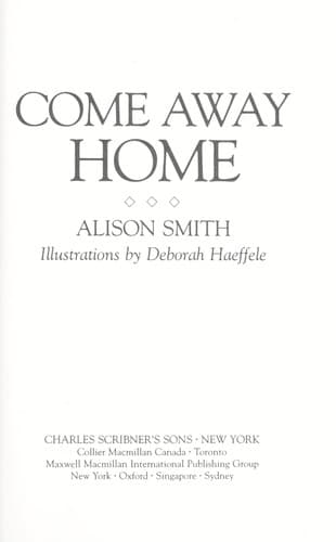 Cover of Come away home
