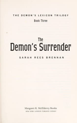 Cover of The demon's surrender