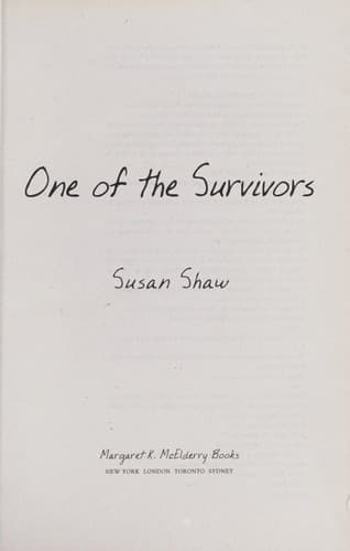 Cover of One of the survivors