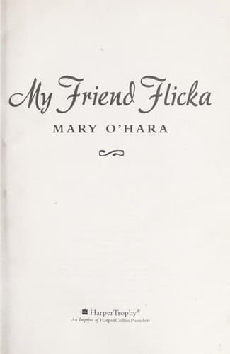 Cover of My friend Flicka