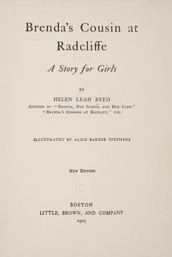 Cover of Brenda's cousin at Radcliffe