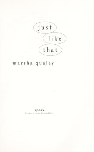 Cover of Just like that