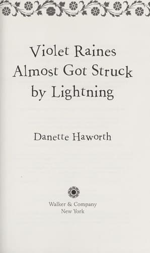 Cover of Violet Raines almost got struck by lightning