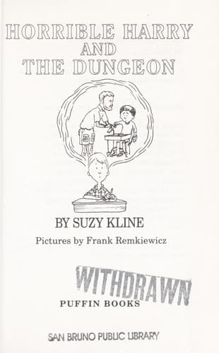 Cover of Horrible Harry and the dungeon