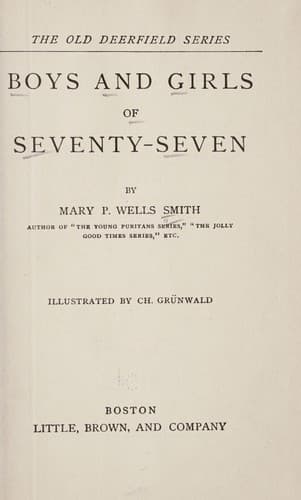 Cover of Boys and girls of seventy-seven