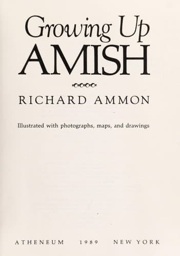 Cover of Growing up Amish