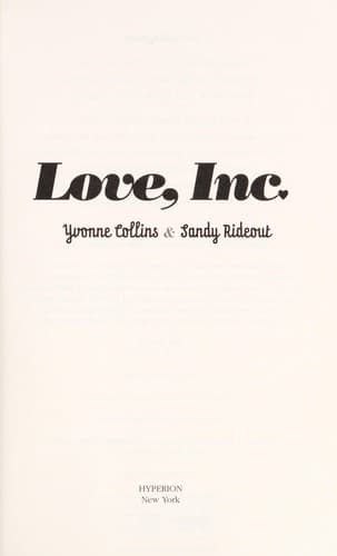 Cover of Love, Inc
