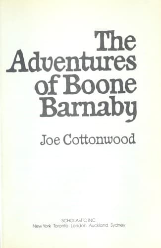 Cover of Adventures of Boone Barnaby