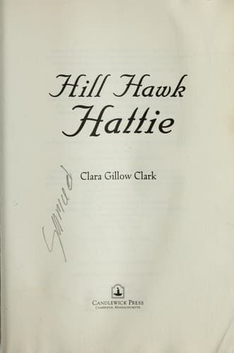 Cover of Hill Hawk Hattie
