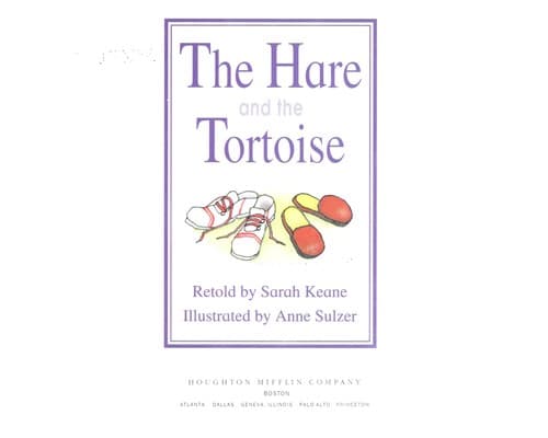 Cover of The hare and the tortoise
