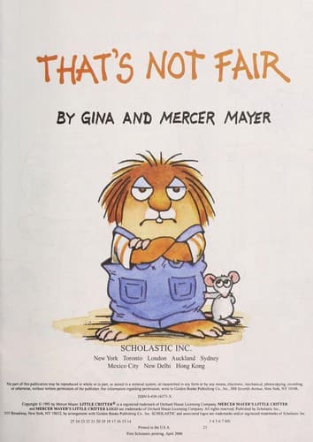 Cover of That's not fair