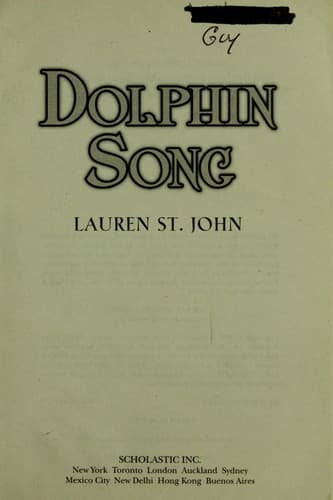 Cover of Dolphin song