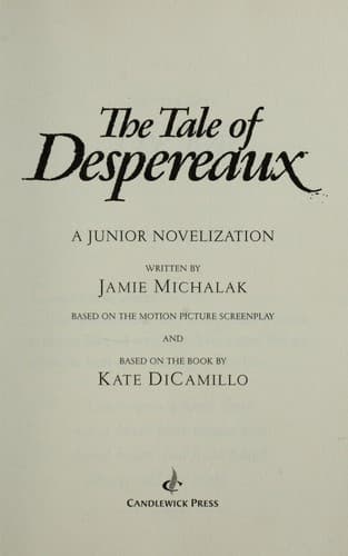 Cover of The tale of Despereaux