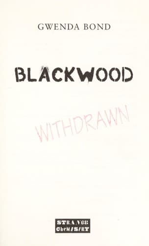 Cover of Blackwood