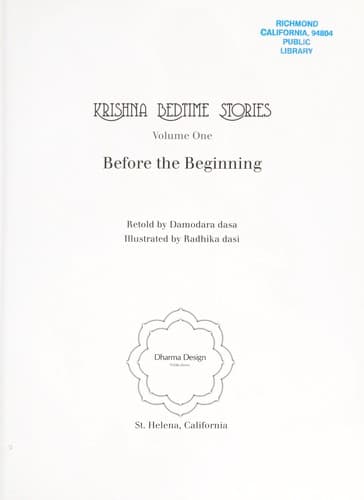 Cover of The Krishna bedtime stories