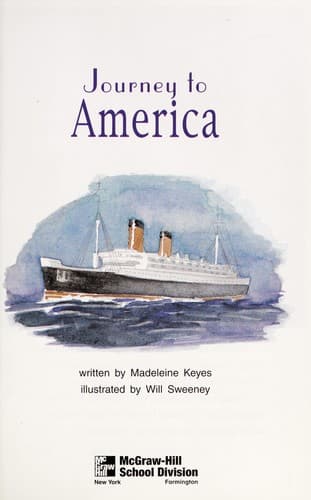 Cover of Journey to America
