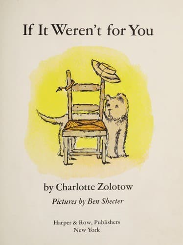 Cover of If it weren't for you