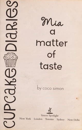 Cover of Mia, a matter of taste