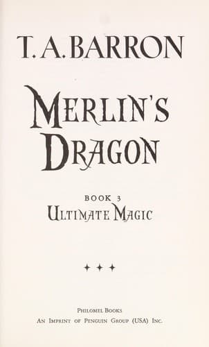 Cover of Merlin's Dragon
