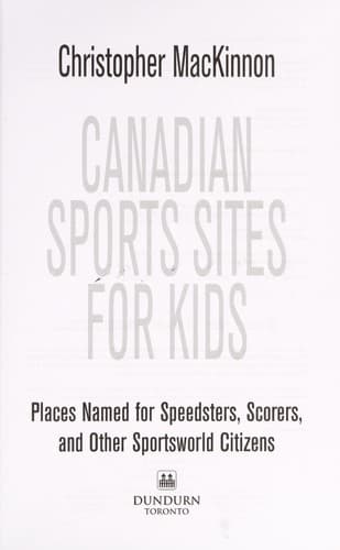 Cover of Canadian sports sites for kids