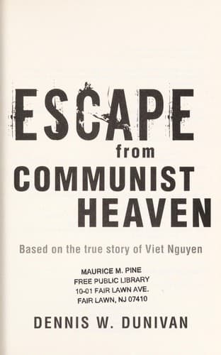 Cover of Escape from communist heaven