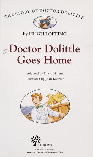 Cover of Doctor Dolittle goes home