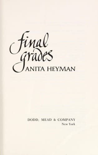 Cover of Final grades