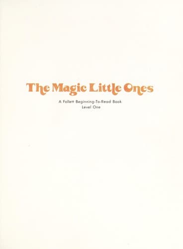 Cover of The magic little ones
