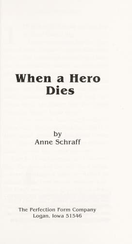 Cover of When a hero dies