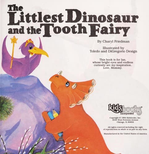 Cover of The littlest dinosaur and the tooth fairy