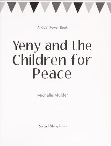Cover of Yeny and the children for peace