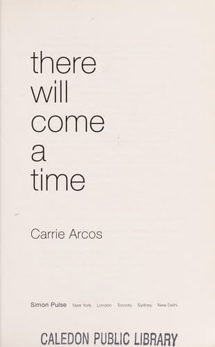Cover of There will come a time