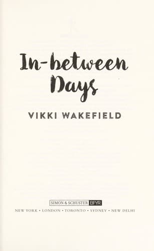Cover of In-between days