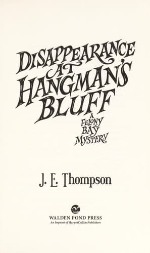 Cover of Disappearance at Hangman's Bluff