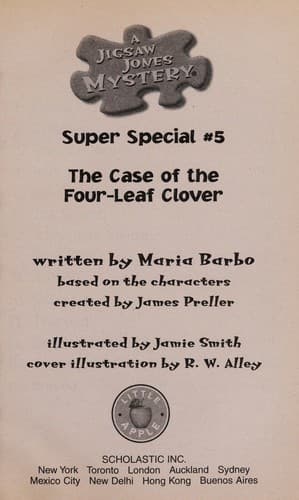 Cover of The case of the four-leaf clover