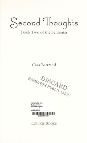 Cover of Second thoughts