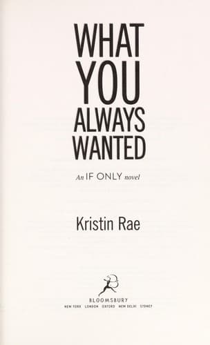 Cover of What you always wanted