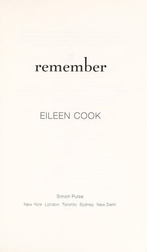 Cover of Remember