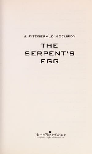 Cover of The serpent's egg