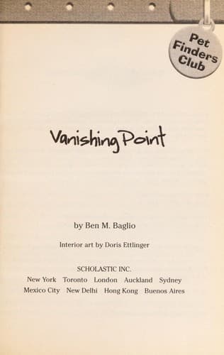 Cover of Vanishing point