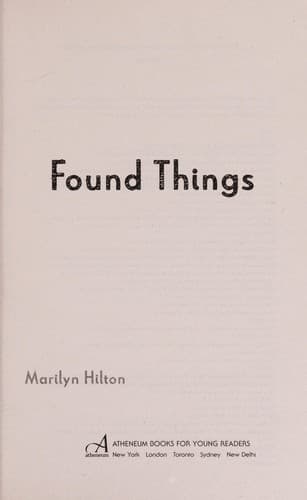 Cover of Found things
