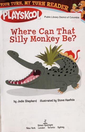 Cover of Playskool where can that silly monkey be?
