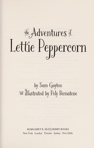 Cover of The adventures of Lettie Peppercorn