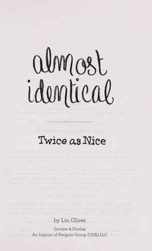 Cover of Twice as nice