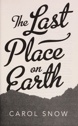 Cover of The last place on Earth