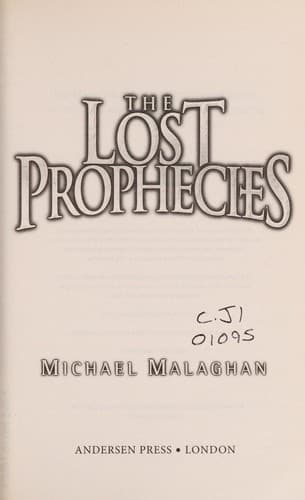 Cover of The lost prophecies