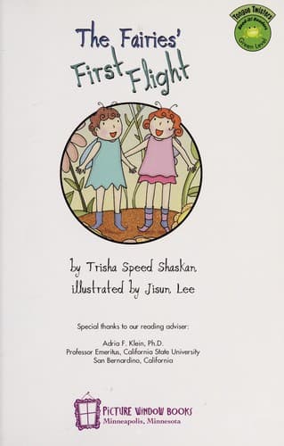 Cover of The fairies' first flight