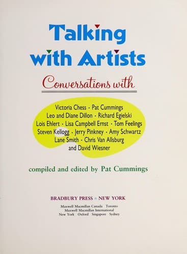 Cover of Talking with artists