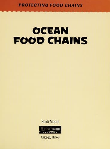 Cover of Ocean food chains